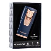 Colibri aansteker - Monaco Triple Jet Carbon - Navy blauw